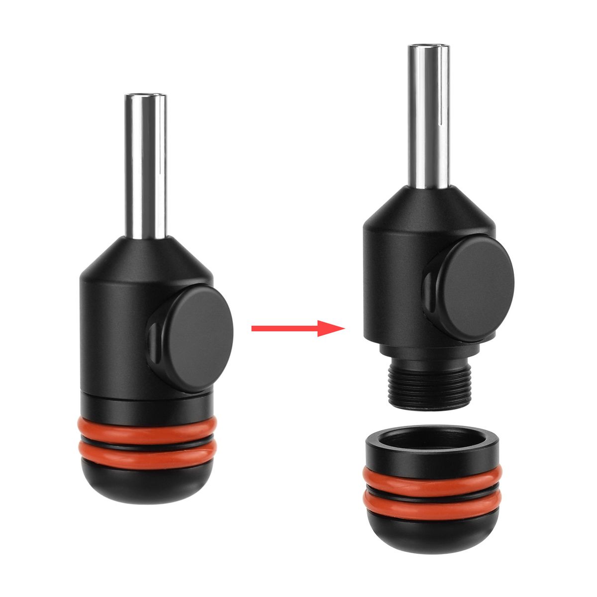 Adjustable Tattoo Grips Tube With Magnetic Needles Holder