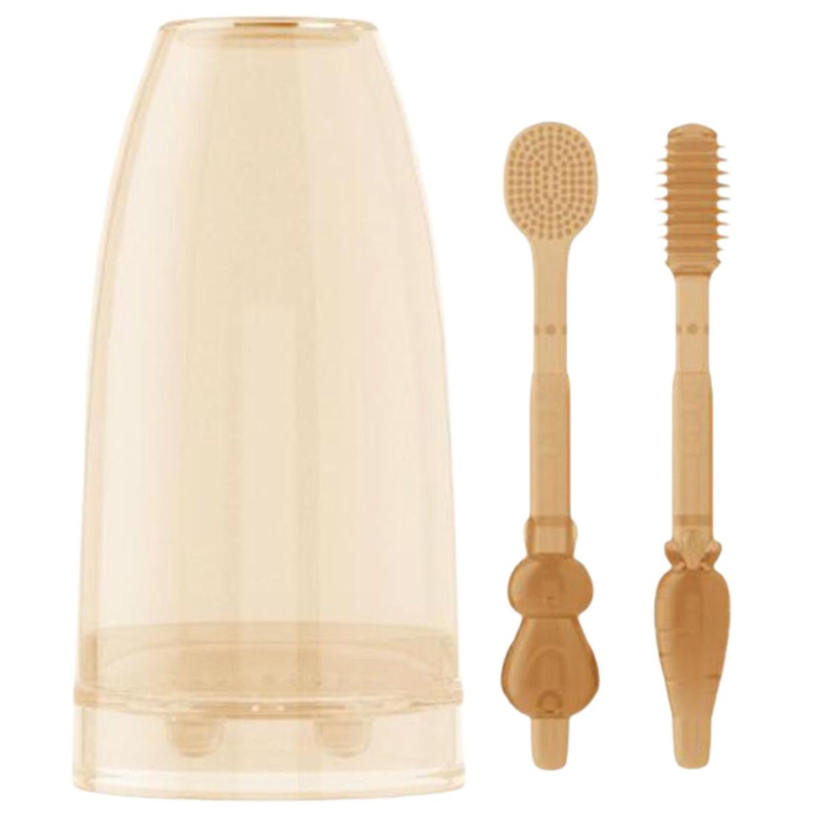 Soft Silicone Toddler Toothbrush Set 0-3 Years Infant Deciduous