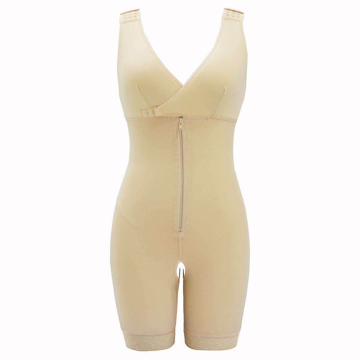 Women Slim Shapers Full Body Shaper Bodysuit Waist Trainer Butt Lifter Seamless Tummy Control Shapewear Bodysuits Plus Size(#Khaki)