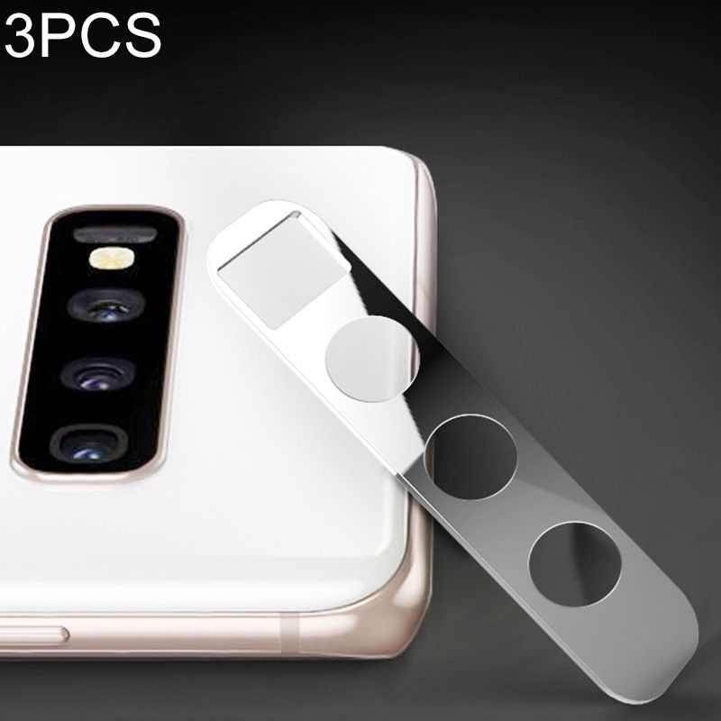 3 PCS 10D Full Coverage Mobile Phone Metal Rear Camera Lens Protection Cover For Samsung Galaxy S10