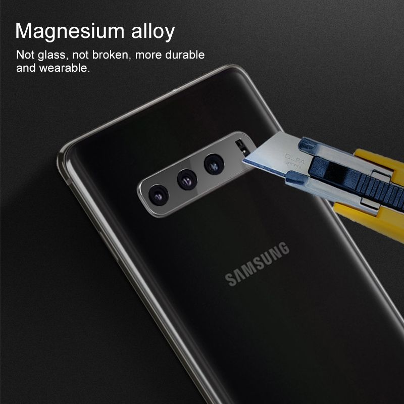 3 PCS 10D Full Coverage Mobile Phone Metal Rear Camera Lens Protection Cover For Samsung Galaxy S10
