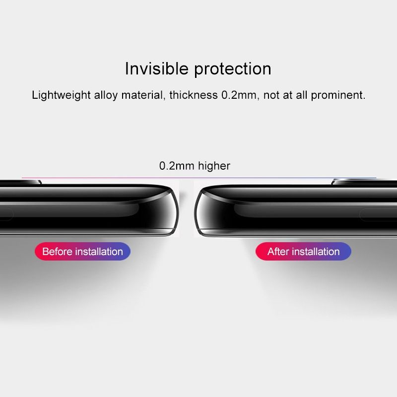 3 PCS 10D Full Coverage Mobile Phone Metal Rear Camera Lens Protection Cover For Samsung Galaxy S10