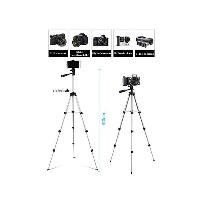 Suitable For  Phone/camera/metal Tripod + Remote Control