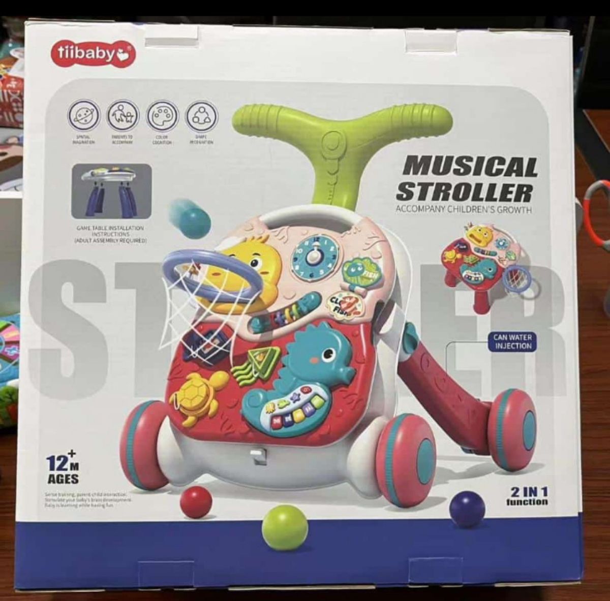 Baby 2 In 1 Musically Stroller