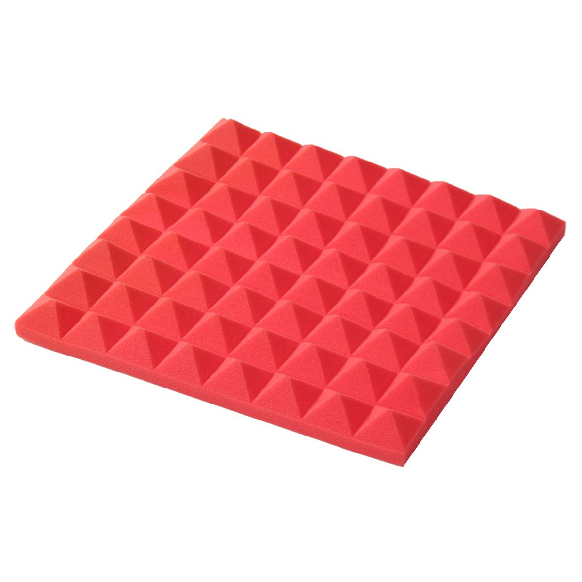 4pcs 30*30*5cm Soundproof Sponge Acoustic Panels Tiles Studio Sound Proofing Insulation Close Foam Mat For Studio, Piano Room, Drum Room, Anchor's Room, Home Theater, KTV, Meeting Rooms, Instrument Rooms, Etc. Red (red)