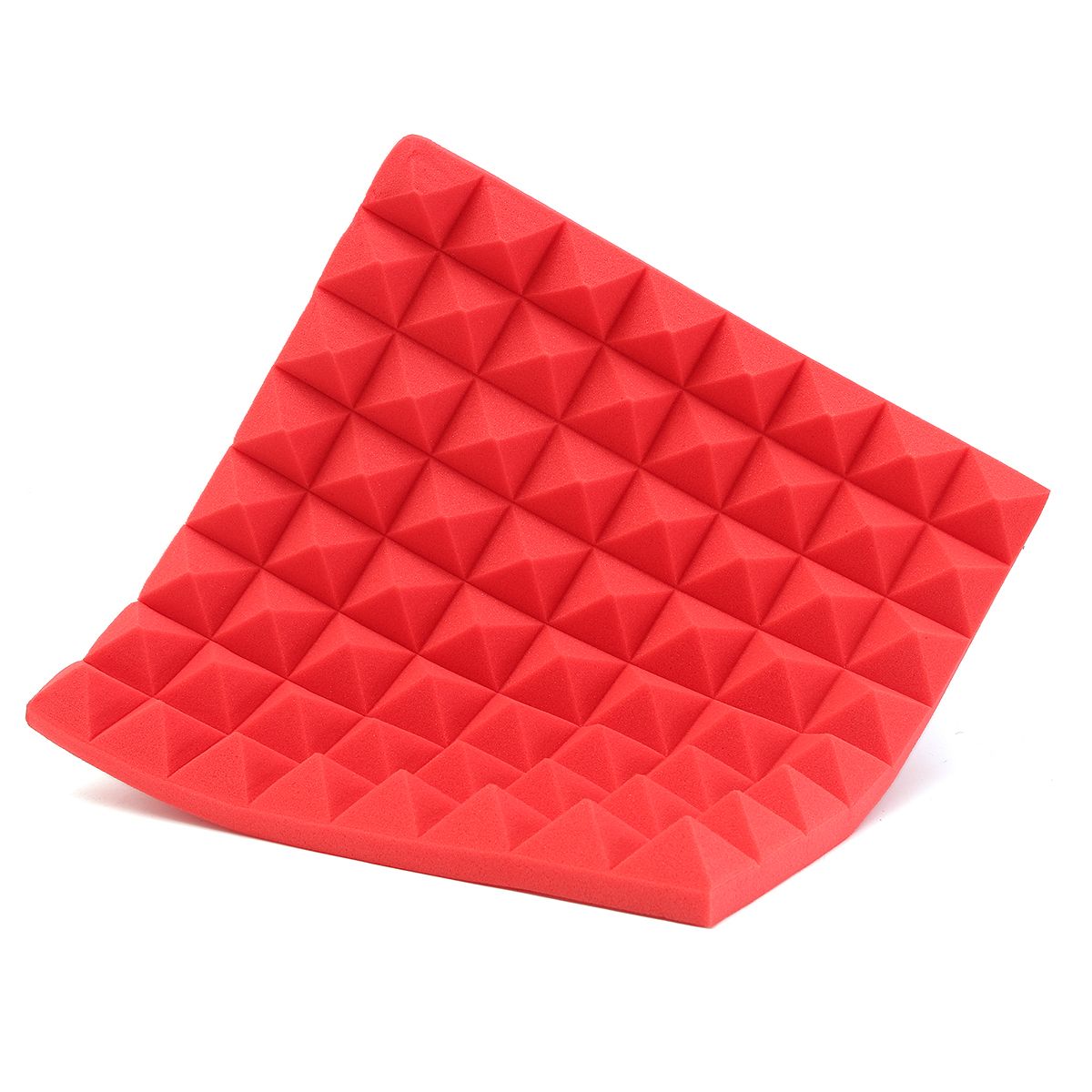 4pcs 30*30*5cm Soundproof Sponge Acoustic Panels Tiles Studio Sound Proofing Insulation Close Foam Mat For Studio, Piano Room, Drum Room, Anchor's Room, Home Theater, KTV, Meeting Rooms, Instrument Rooms, Etc. Red (red)