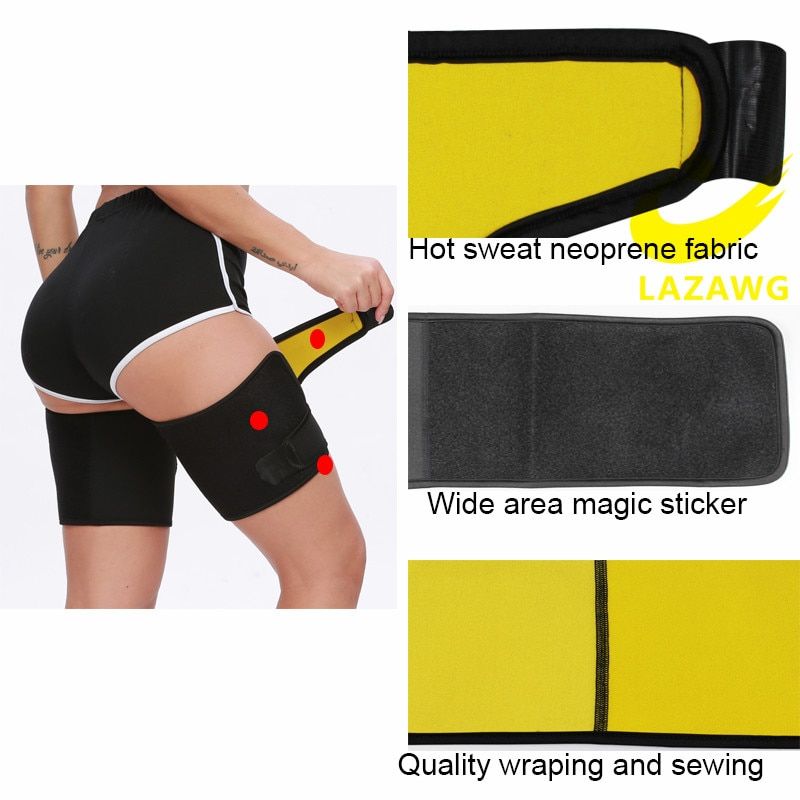 Leg Belt Sweat Thigh Trimmer Sweat Band Leg Slimmer Weight Loss Neoprene Gym Workout Corset Thigh Slimmer Tone Legs Strap
