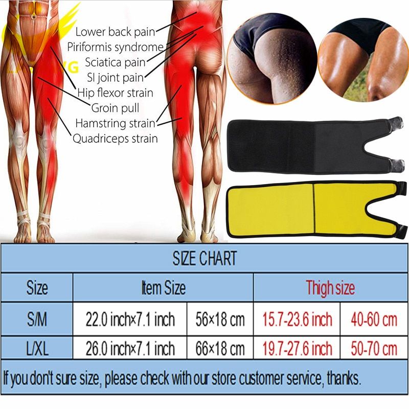 Leg Belt Sweat Thigh Trimmer Sweat Band Leg Slimmer Weight Loss Neoprene Gym Workout Corset Thigh Slimmer Tone Legs Strap