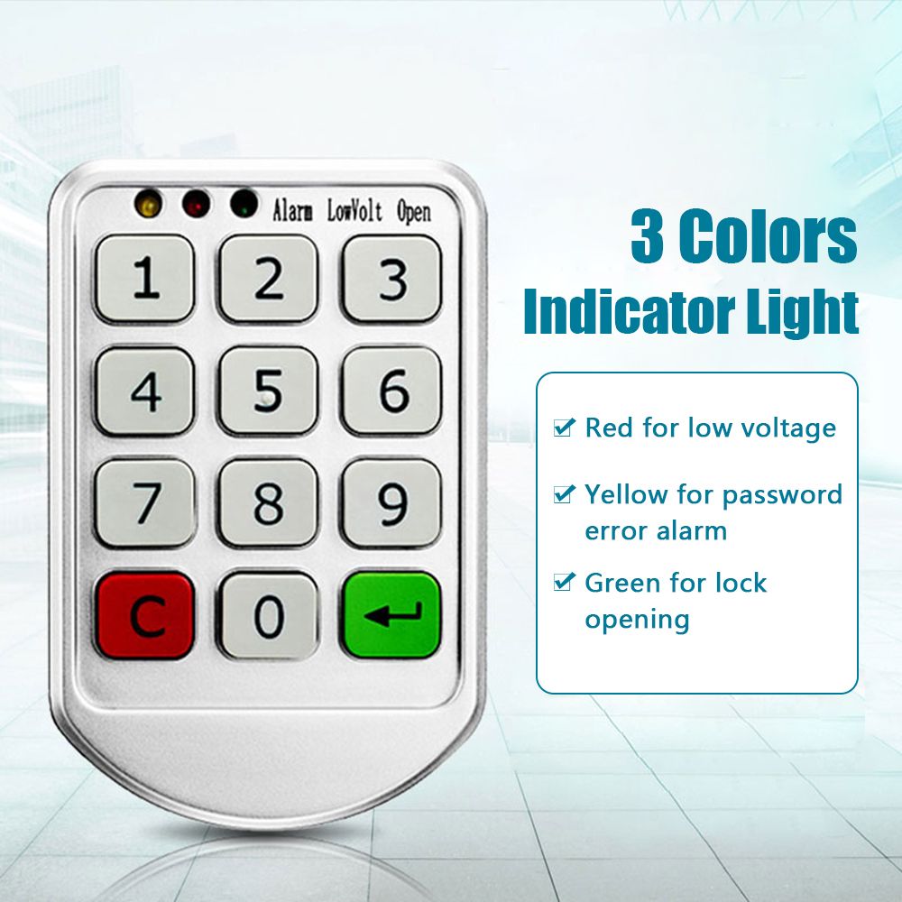 Electronic Cabinet Lock Keypad Lock Independent & Open Dual
