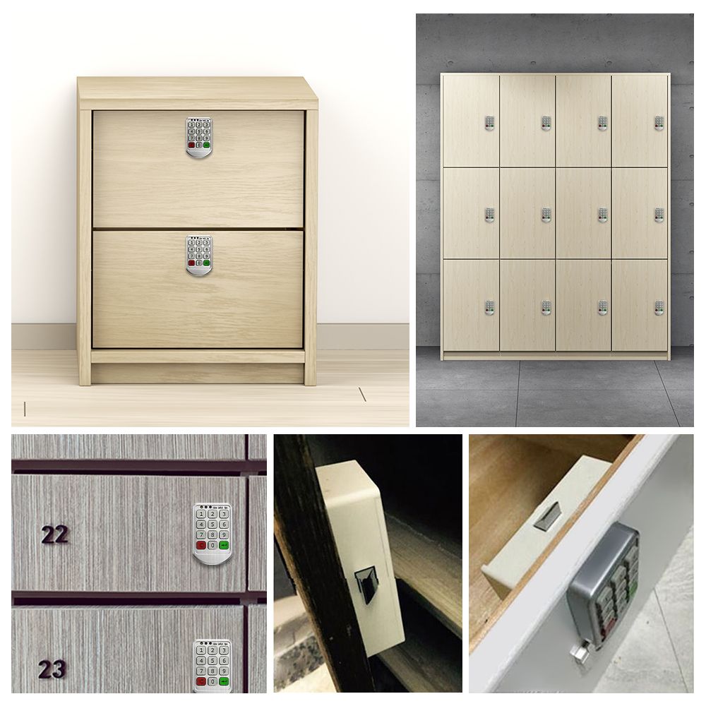 Electronic Cabinet Lock Keypad Lock Independent & Open Dual