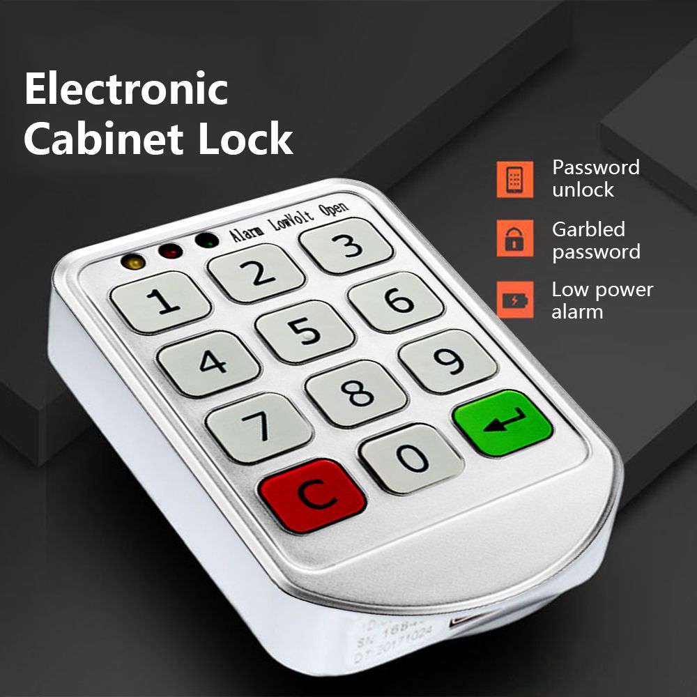 Electronic Cabinet Lock Keypad Lock Independent & Open Dual
