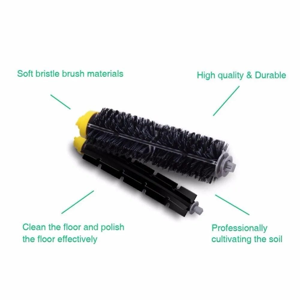 Replacement Parts Fit For Robot Roomba 595 620 630 645 650 655 660 600 Series Replacement Brushes Kit 10pcs
