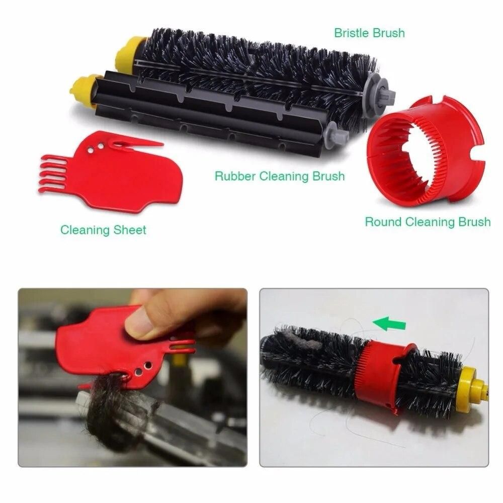 Replacement Parts Fit For Robot Roomba 595 620 630 645 650 655 660 600 Series Replacement Brushes Kit 10pcs