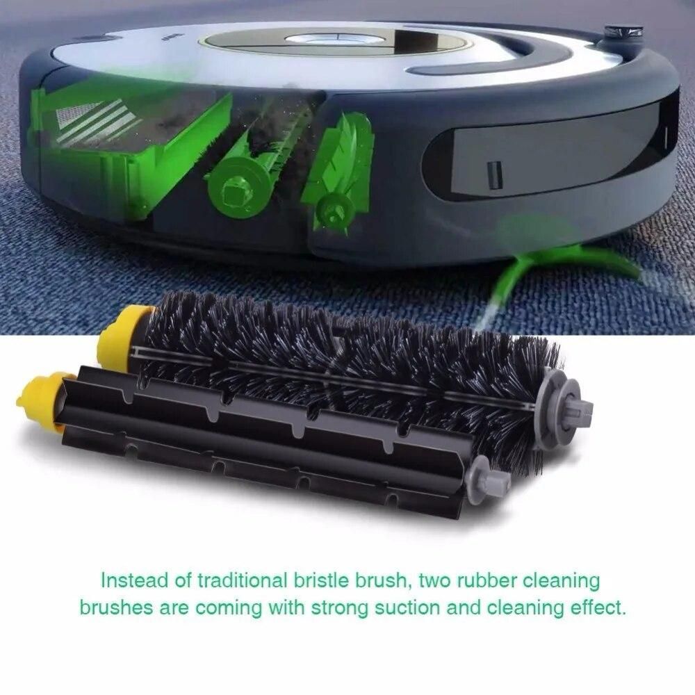 Replacement Parts Fit For Robot Roomba 595 620 630 645 650 655 660 600 Series Replacement Brushes Kit 10pcs