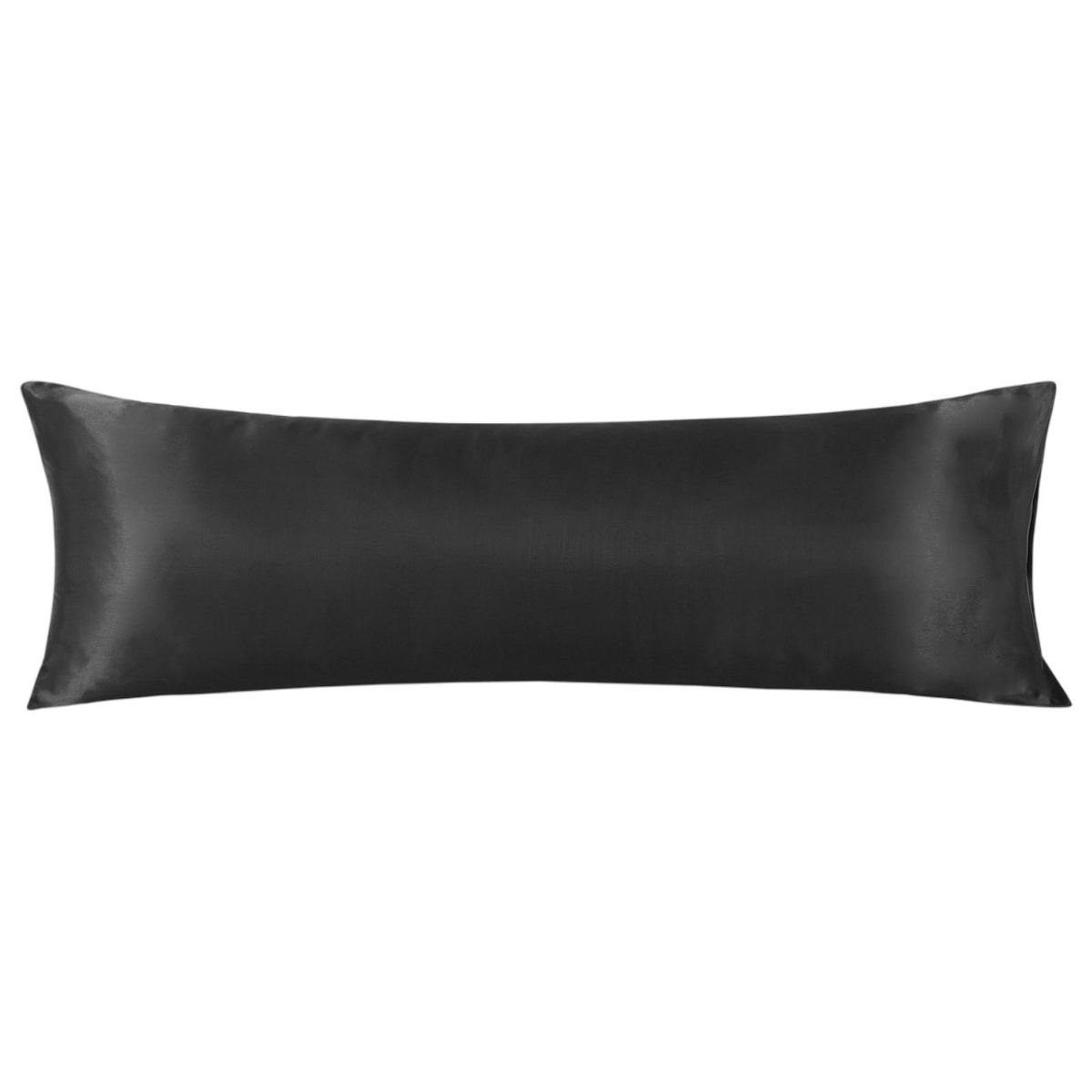 Satin Body Pillow Cover Cool Silk Pillowcase For Bedroom Skin Black