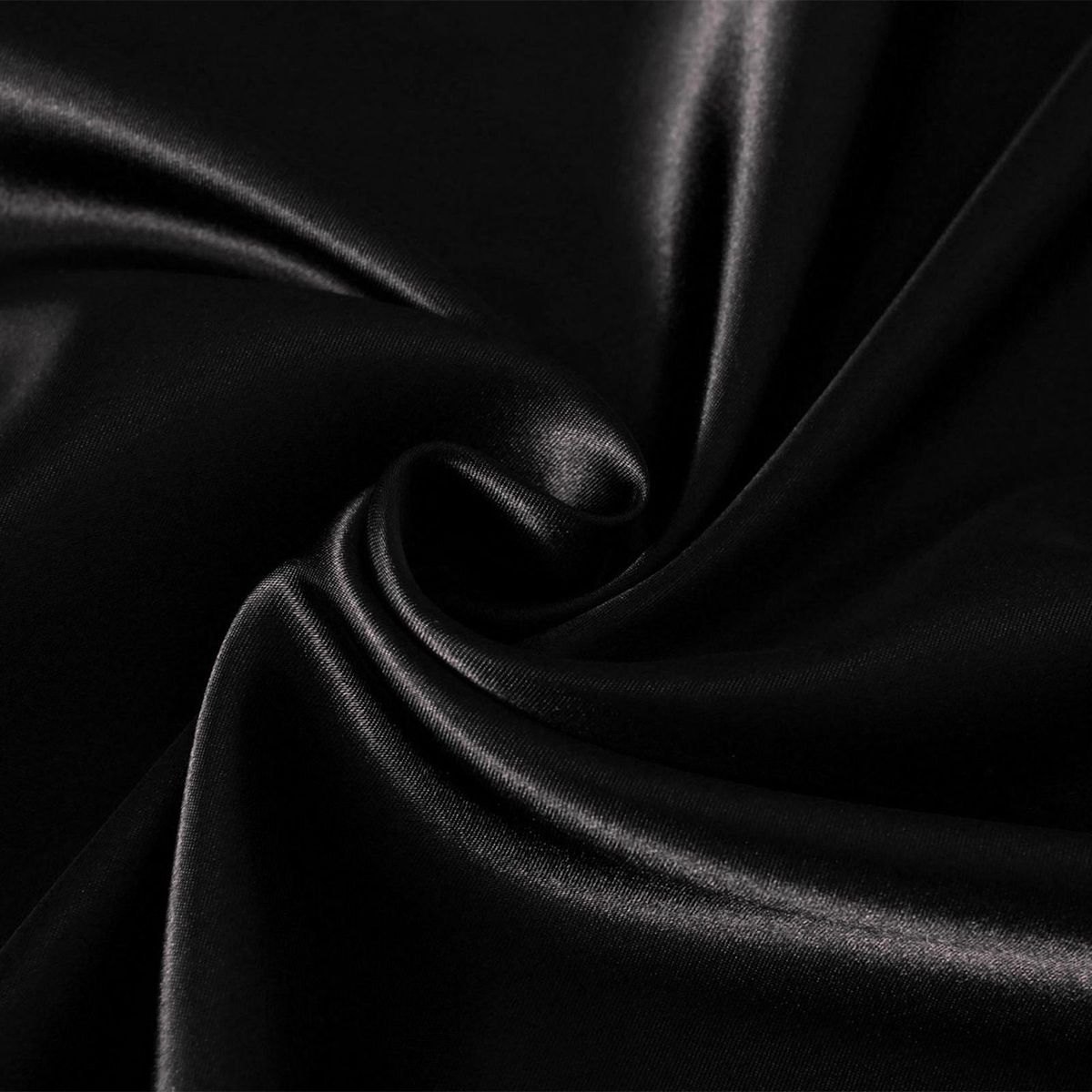 Satin Body Pillow Cover Cool Silk Pillowcase For Bedroom Skin Black