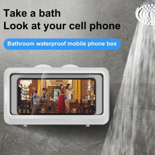 Waterproof Shower Phone Holder For Bathroom Wall Mount
