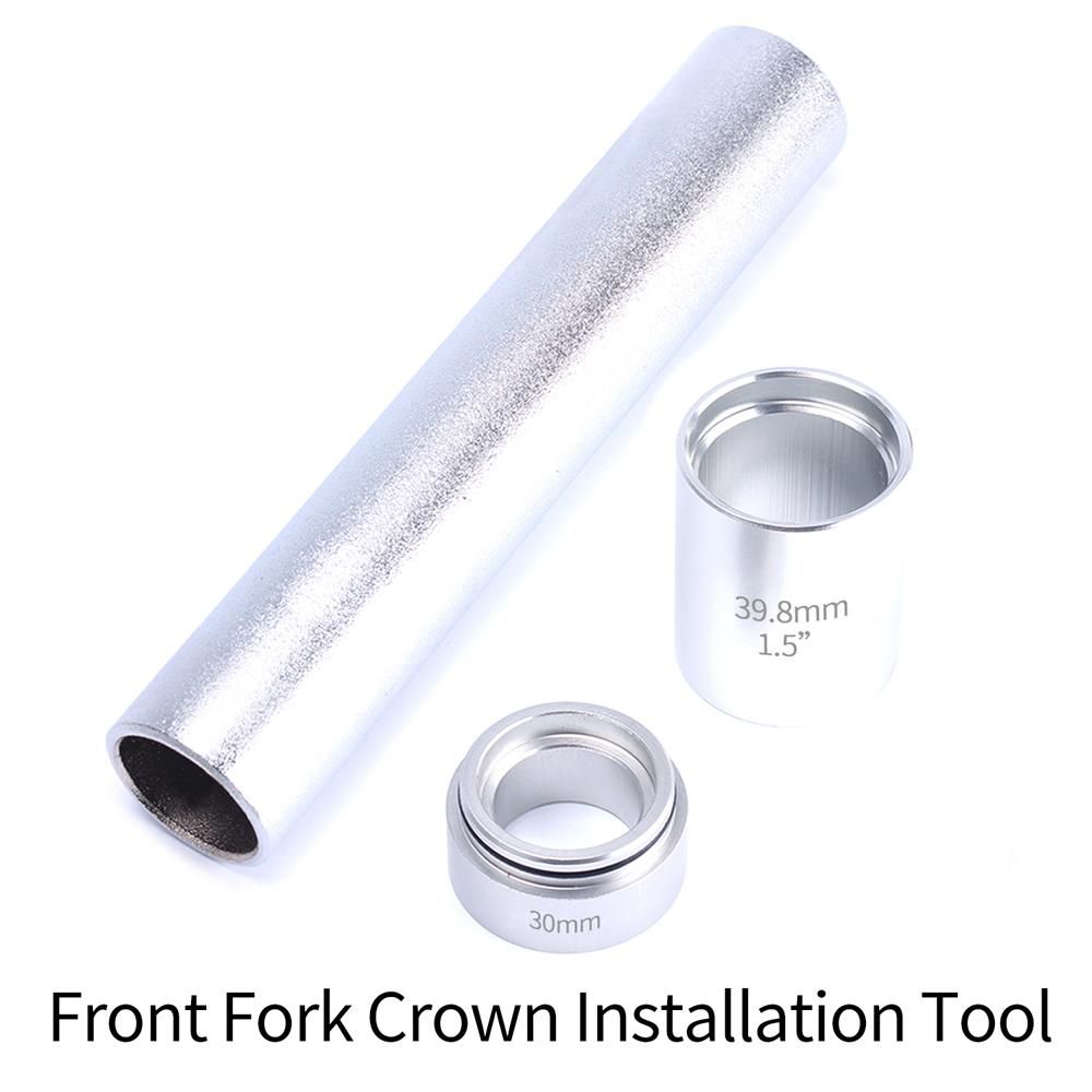 1 Set Bicycle Front Fork Crown Installation Tool Bike Fork Headset Steer Tube Front Fork Replacement Installation Tools for Mountain Bike