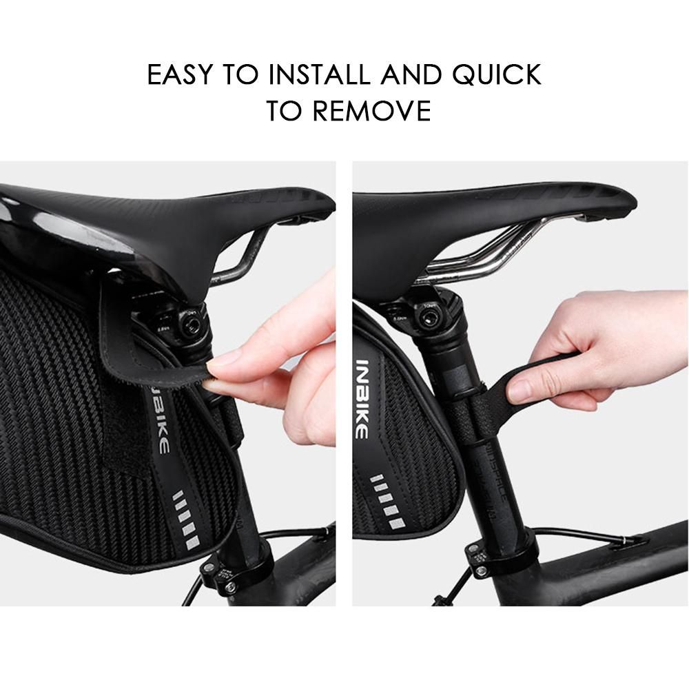 Bicycle Saddle Bag Waterproof Bike Seat Bag Reflective Cycling Rear Seat Post Bag Ultra Light Tail Rear Bag Bicycle Under Seat Pouch