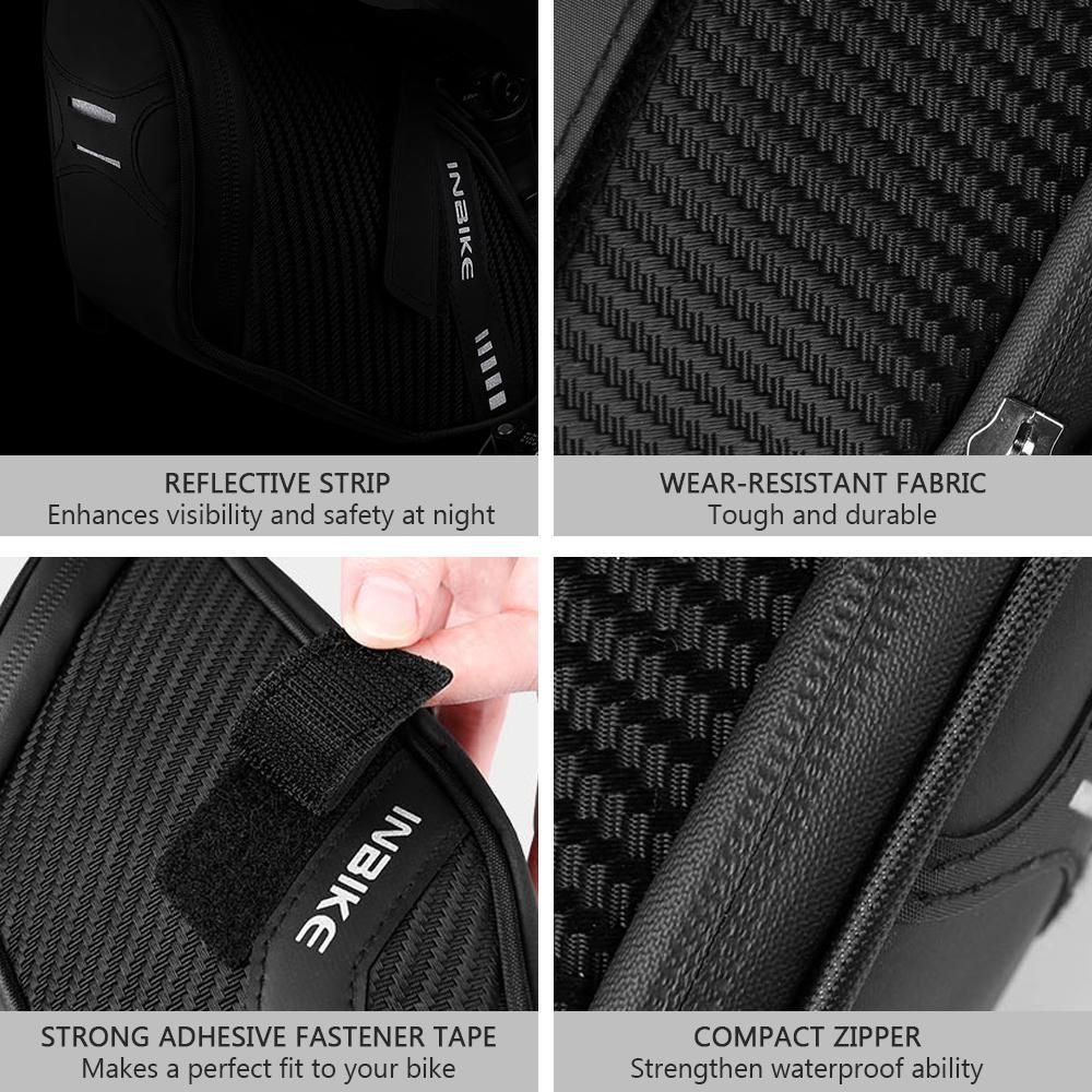 Bicycle Saddle Bag Waterproof Bike Seat Bag Reflective Cycling Rear Seat Post Bag Ultra Light Tail Rear Bag Bicycle Under Seat Pouch