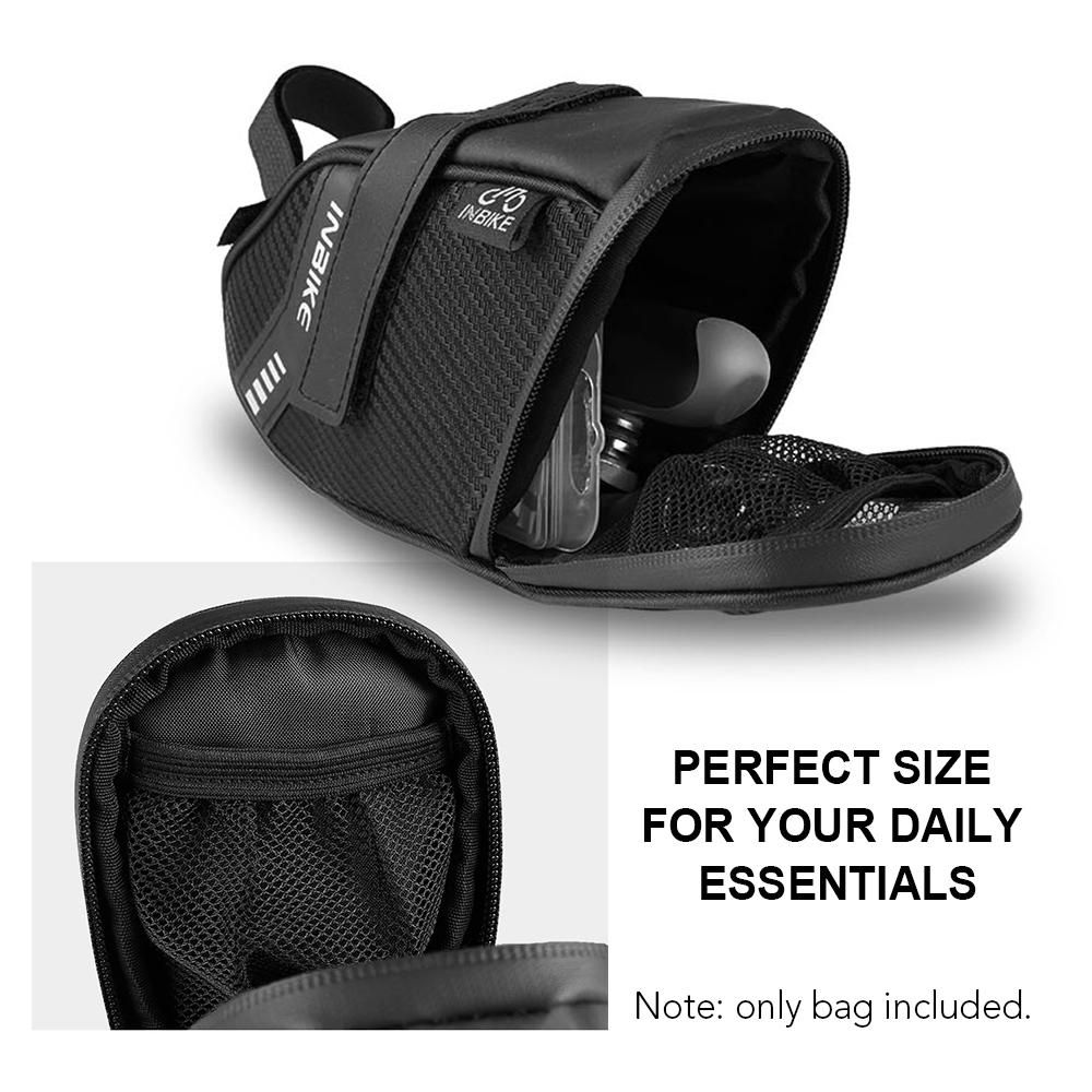 Bicycle Saddle Bag Waterproof Bike Seat Bag Reflective Cycling Rear Seat Post Bag Ultra Light Tail Rear Bag Bicycle Under Seat Pouch