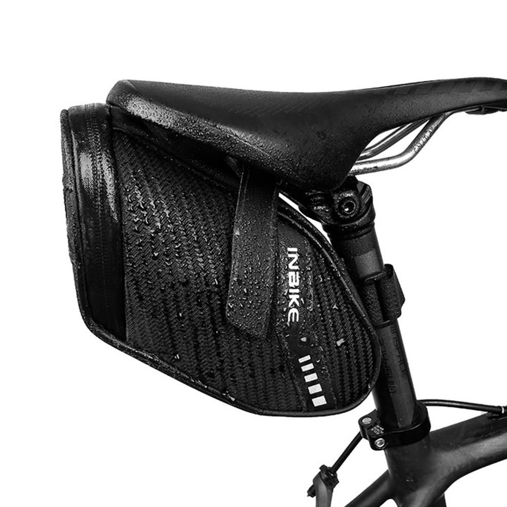 Bicycle Saddle Bag Waterproof Bike Seat Bag Reflective Cycling Rear Seat Post Bag Ultra Light Tail Rear Bag Bicycle Under Seat Pouch
