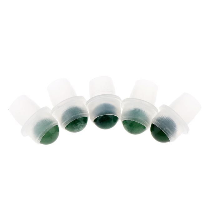 5Pcs Replacement Ball Roller Tops For Essential Oils Bottles  Green