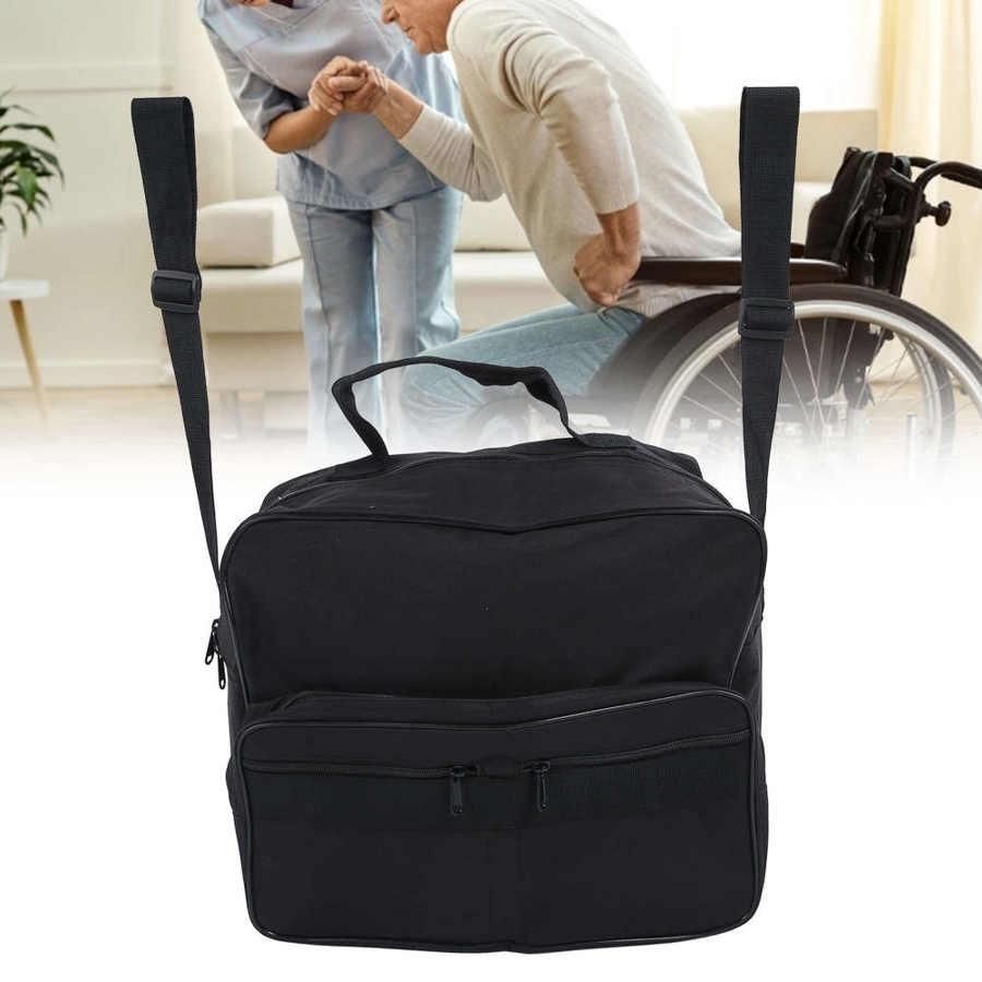 Portable Large Capacity Wheelchair Storage Bag Shopping Mobility Storage Handbag