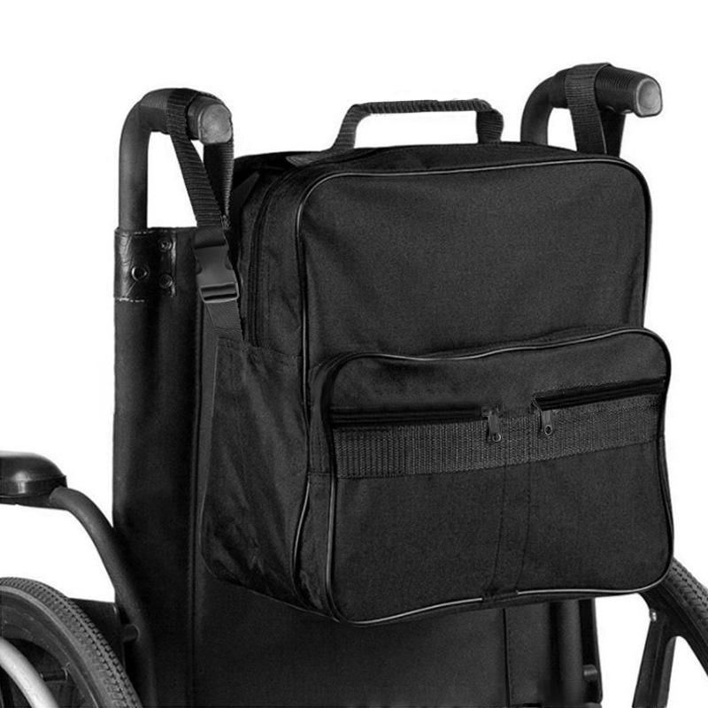 Portable Large Capacity Wheelchair Storage Bag Shopping Mobility Storage Handbag