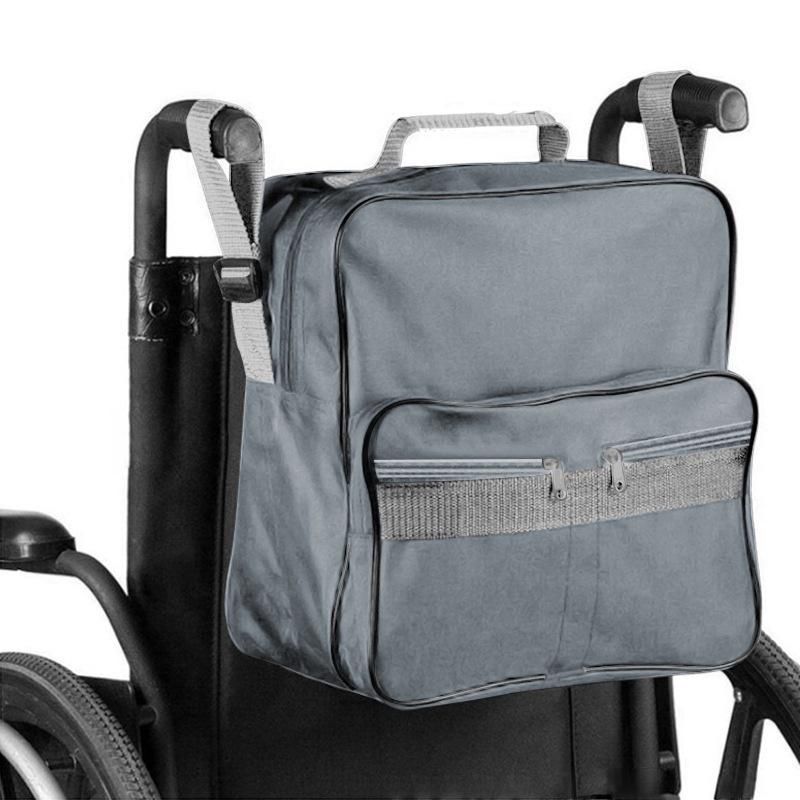 Portable Large Capacity Wheelchair Storage Bag Shopping Mobility Storage Handbag