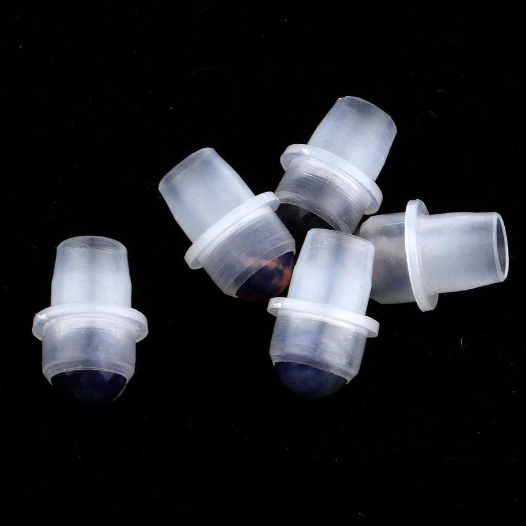 5Pcs Precious Gemstone Roller Bottle Tops For Essential Oil Dark  Blue