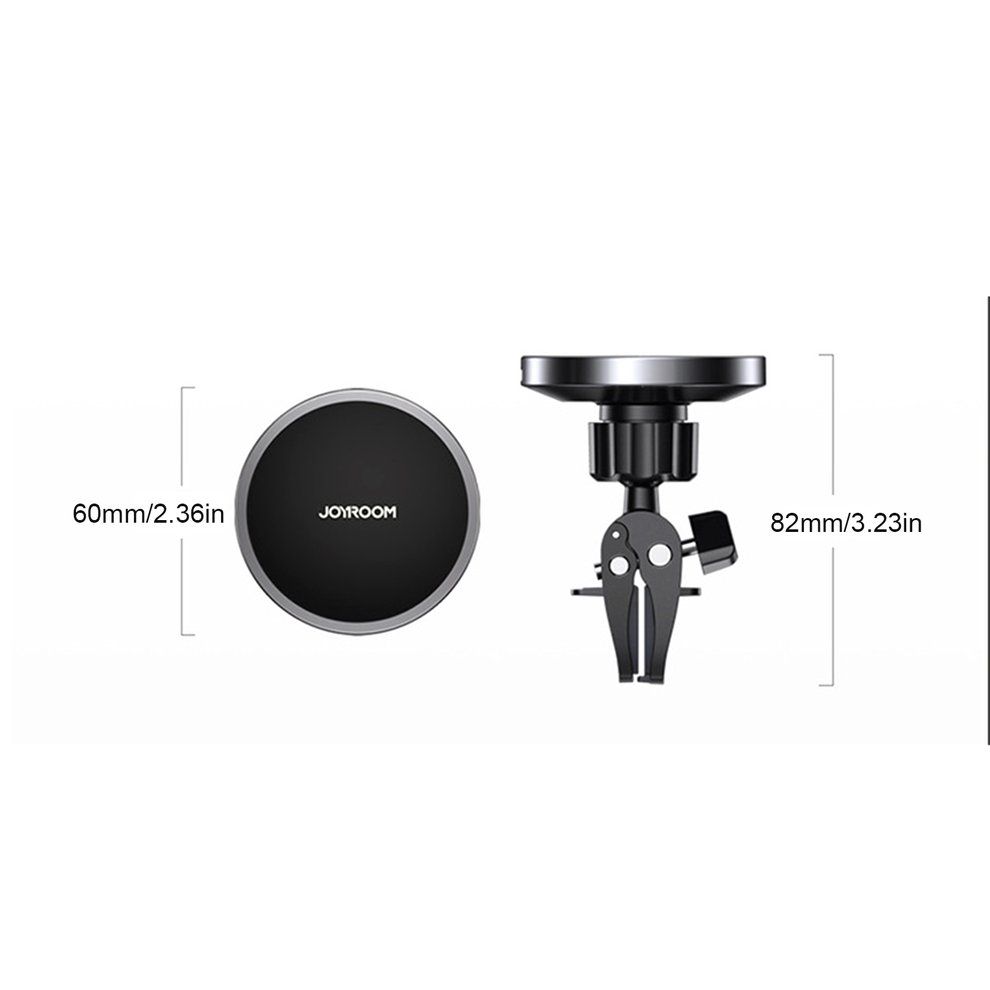 15W Magneti  Wireless  Ar Mount  Harger Phone Holder  Harging Holder Bra Ket-black