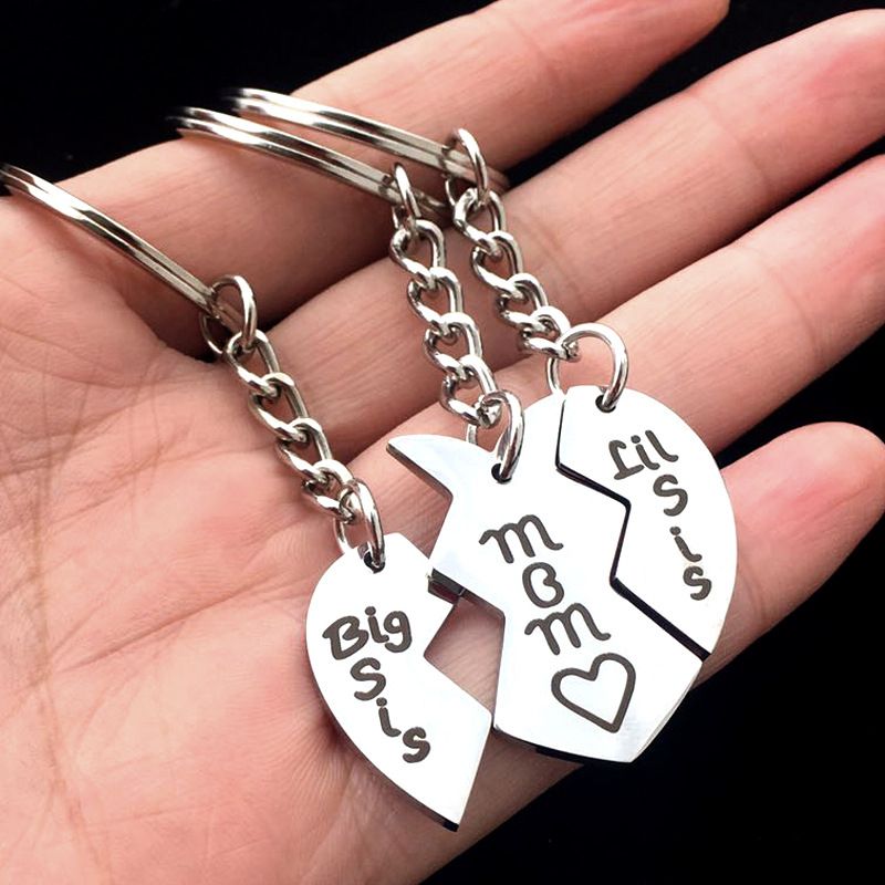 Mothers Day Gift Stainless Steel Keychain Love Big Sister