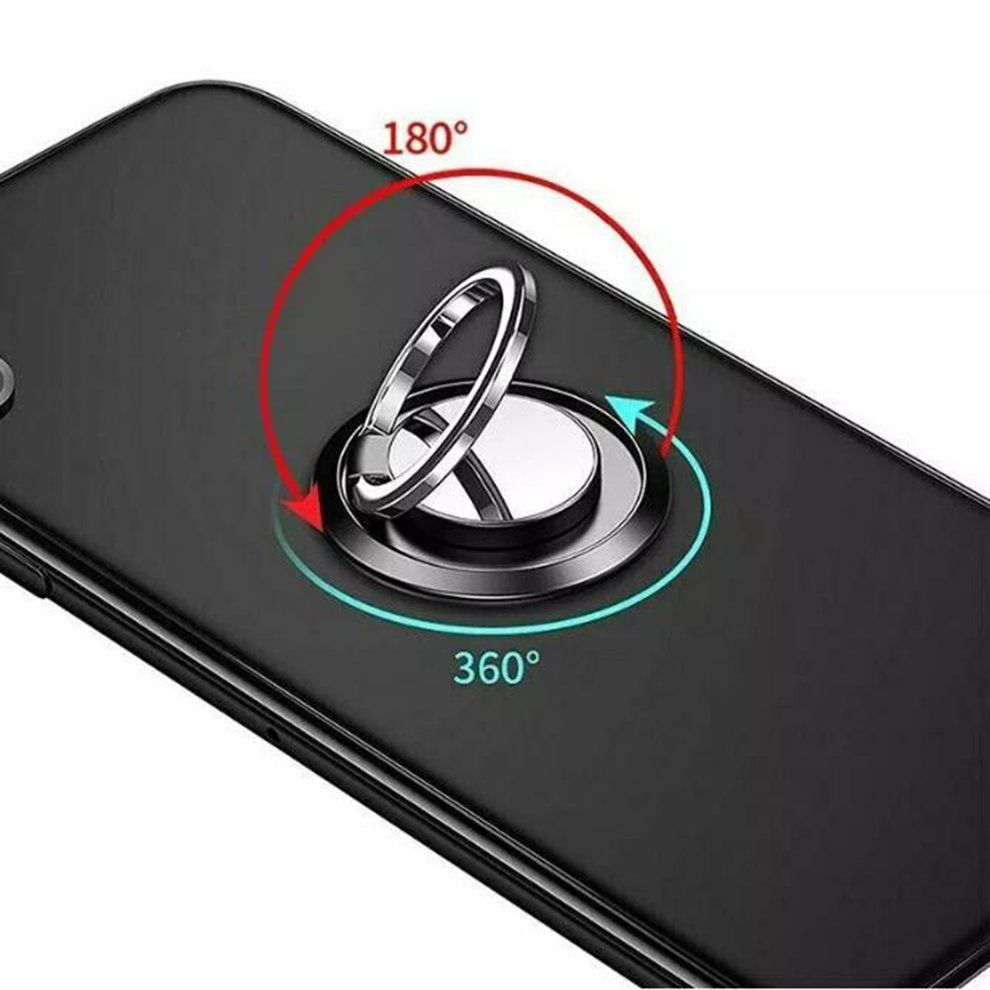 Finger Ring Holder Grip 360 Rotatable For  Ell Phone  Ar Magneti  Holder-black