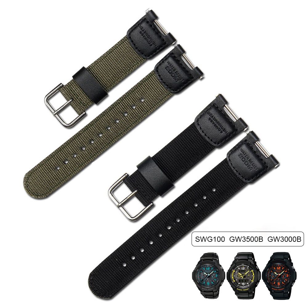 Nylon Strap Bracelet For Casio Sgw100 Sgw-100 Watc