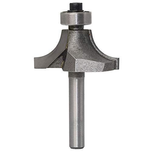 Yakamoz 4Pcs 14 Inch Shank Carbide RoundOver Router Bit Set