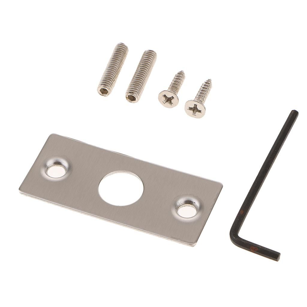 1xSliding Lock Door Latch For Hall Bathroom Glass Single Side Latch