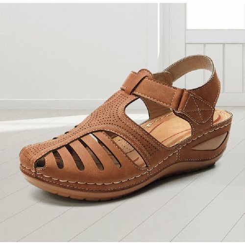 Women's Non-slip Shoes Mid Heels Sandals Wedges