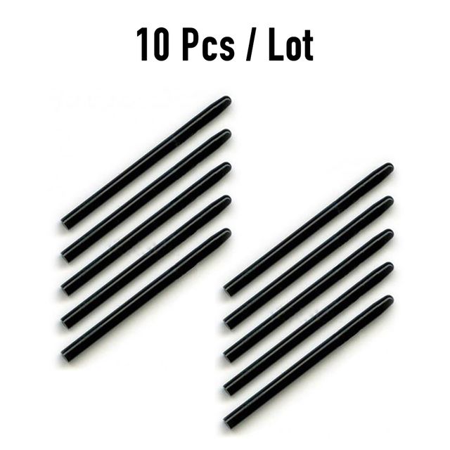 Replaceable Black Graphic Drawing Standard Nibs For Wacom Bamboo Intuos CTL_680 Pro PTH_851 / PTH_651 / PTH_451 Stylus Pen Tip(#10 Pcs)