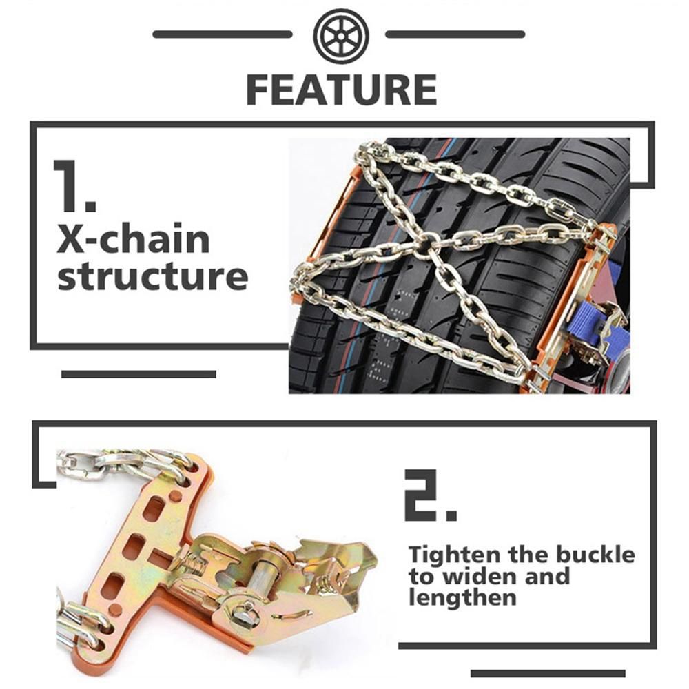 Universal Steel Truck Car Wheels Tyre Tire Snow Ice Chains