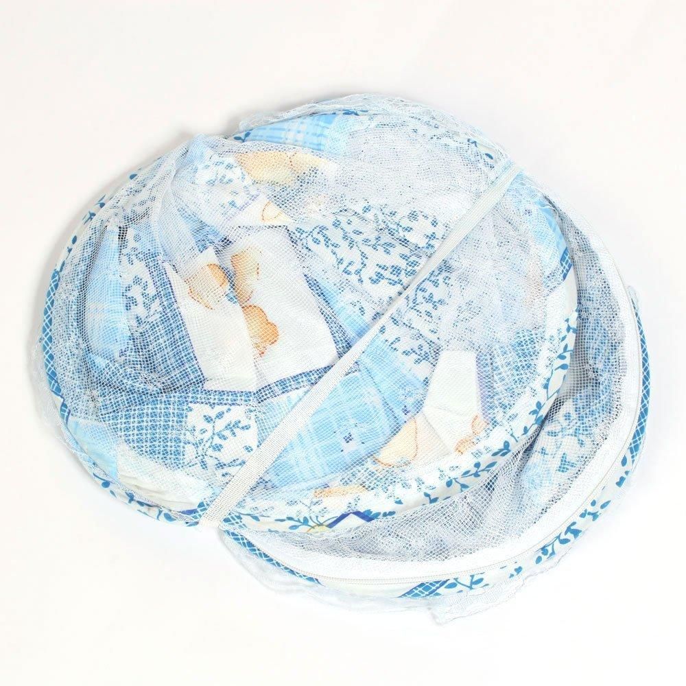 Foldable Toddler Kids Infant Baby Safty Mosquito Net Netting Crib Bed Playpen Play Tent Blue