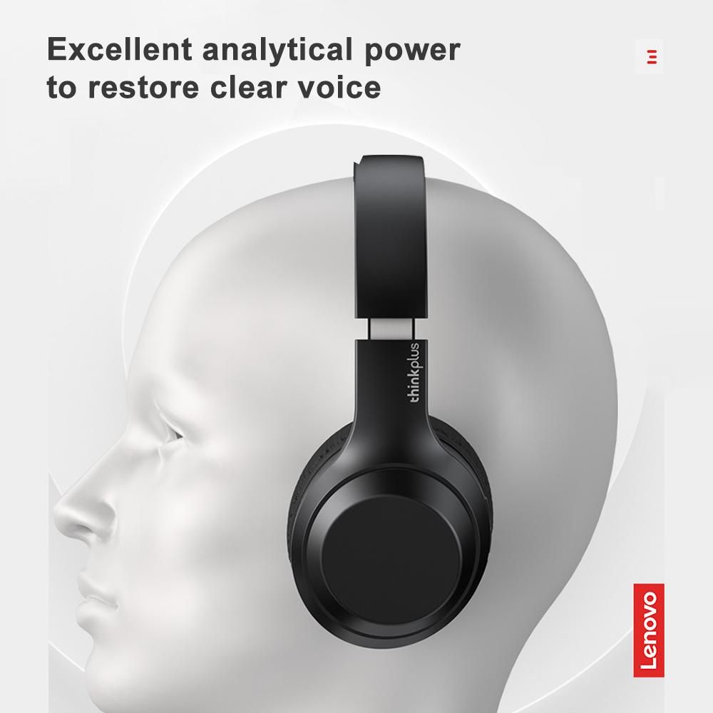 Lenovo TH10 Wireless Headphones BT5.1 Headphones with 300mAh Charging Box Compatible with Windows/Android/I0S Systems Perfect for Gaming and Music Lovers