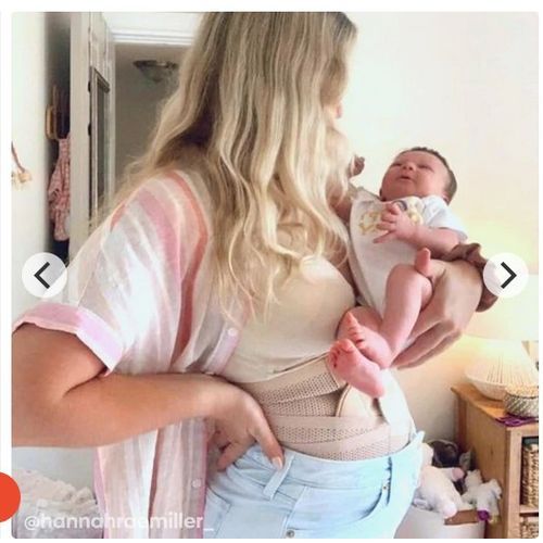 Adjustable Postpartum Belly Band,Slim & Smooth After Baby Belly Wrap BLACK S /M
