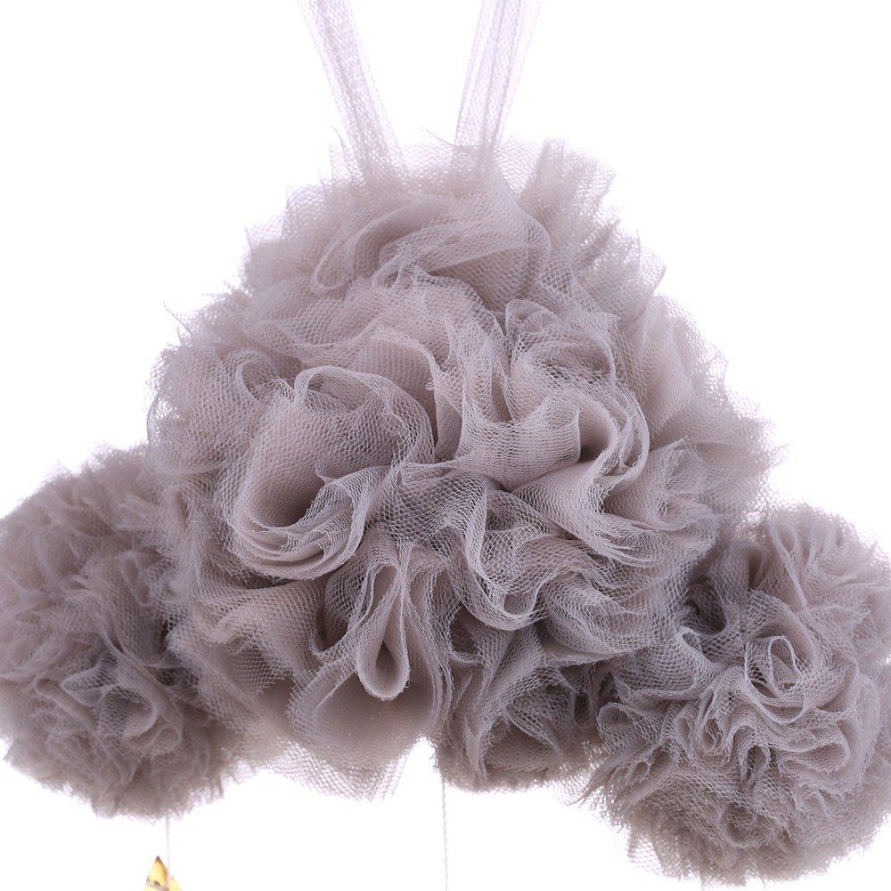 Baby Nursery Ceiling Mobile Decoration Mesh Cloud And Stars