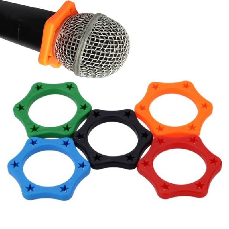 5pcs Silicone Wireless Handheld Microphone Holder