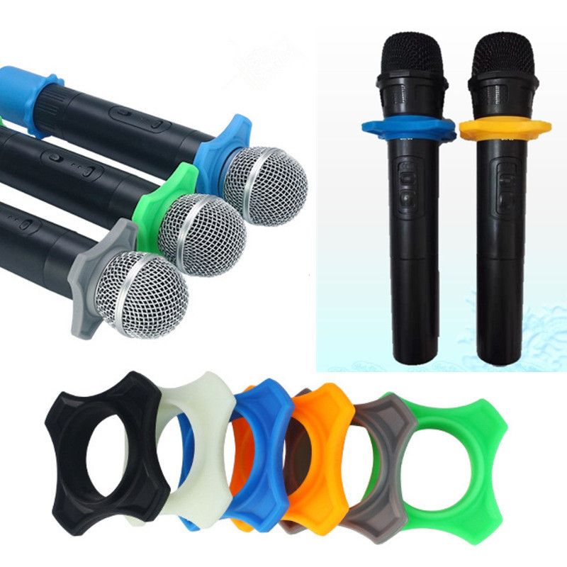 5pcs Silicone Wireless Handheld Microphone Holder