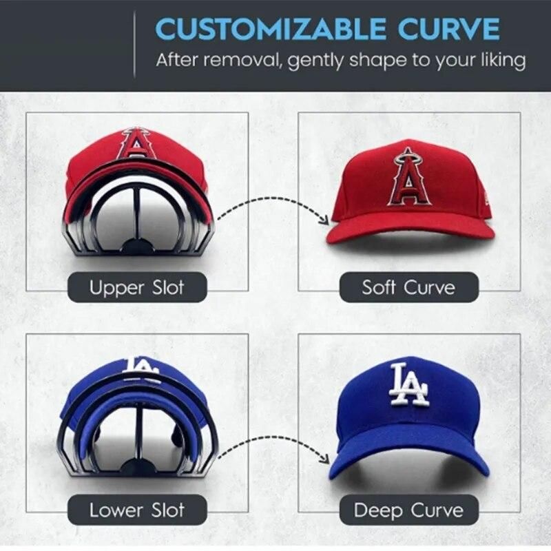 Hat Bill Bender Shaper Curving Tool for Perfect Brim Curves Easy To Use No Steaming Fits Up to 8" Brim for All Type Caps