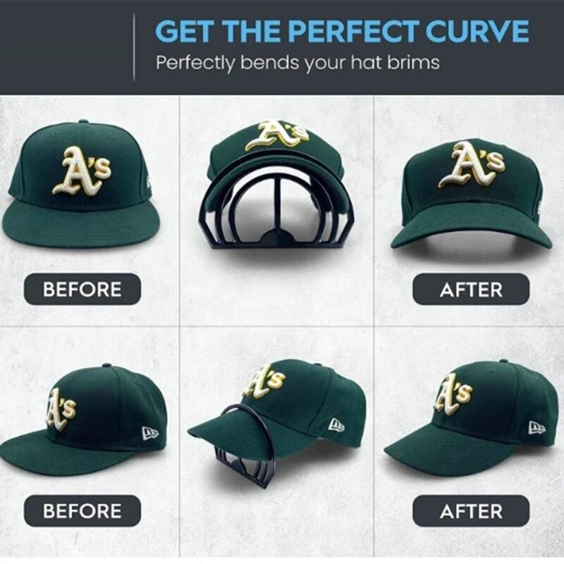 Hat Bill Bender Shaper Curving Tool for Perfect Brim Curves Easy To Use No Steaming Fits Up to 8" Brim for All Type Caps