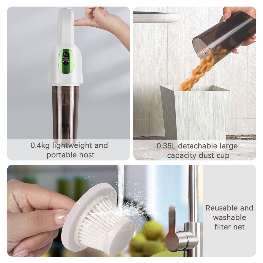 Cordless Vacuum Cleaner Rechargeable Stick Vacuum With