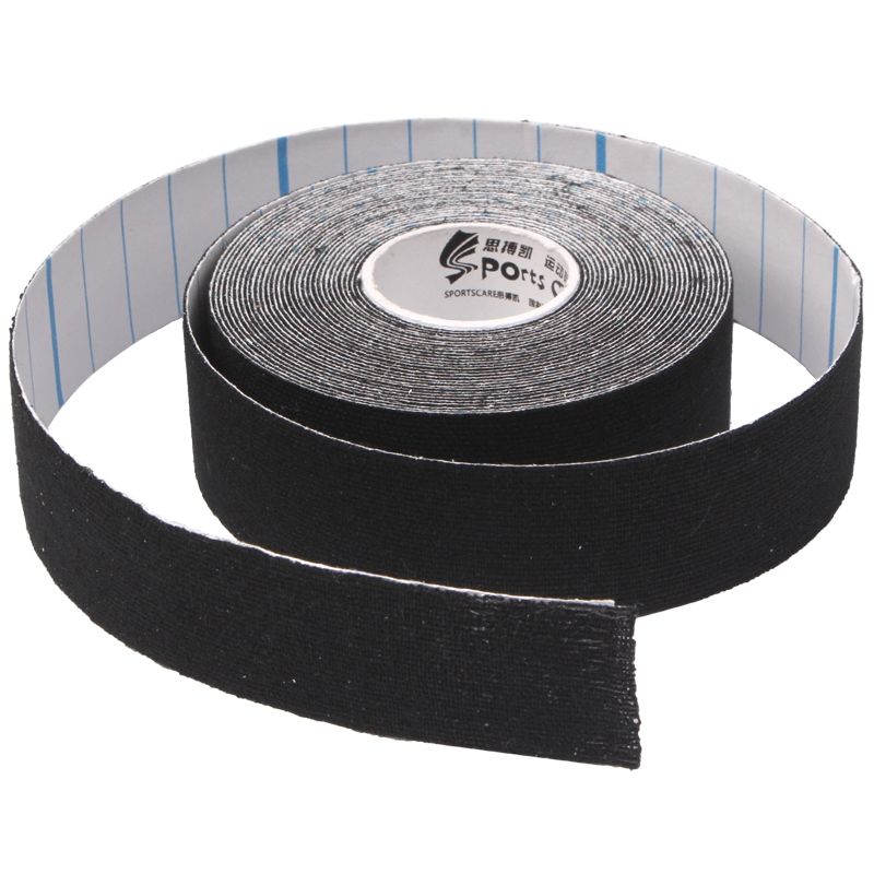 Waterproof Kinesiology Tape Sports Muscles Care Therapeutic Bandage, Size: 5m(L) X 2.5cm(W)(Black)
